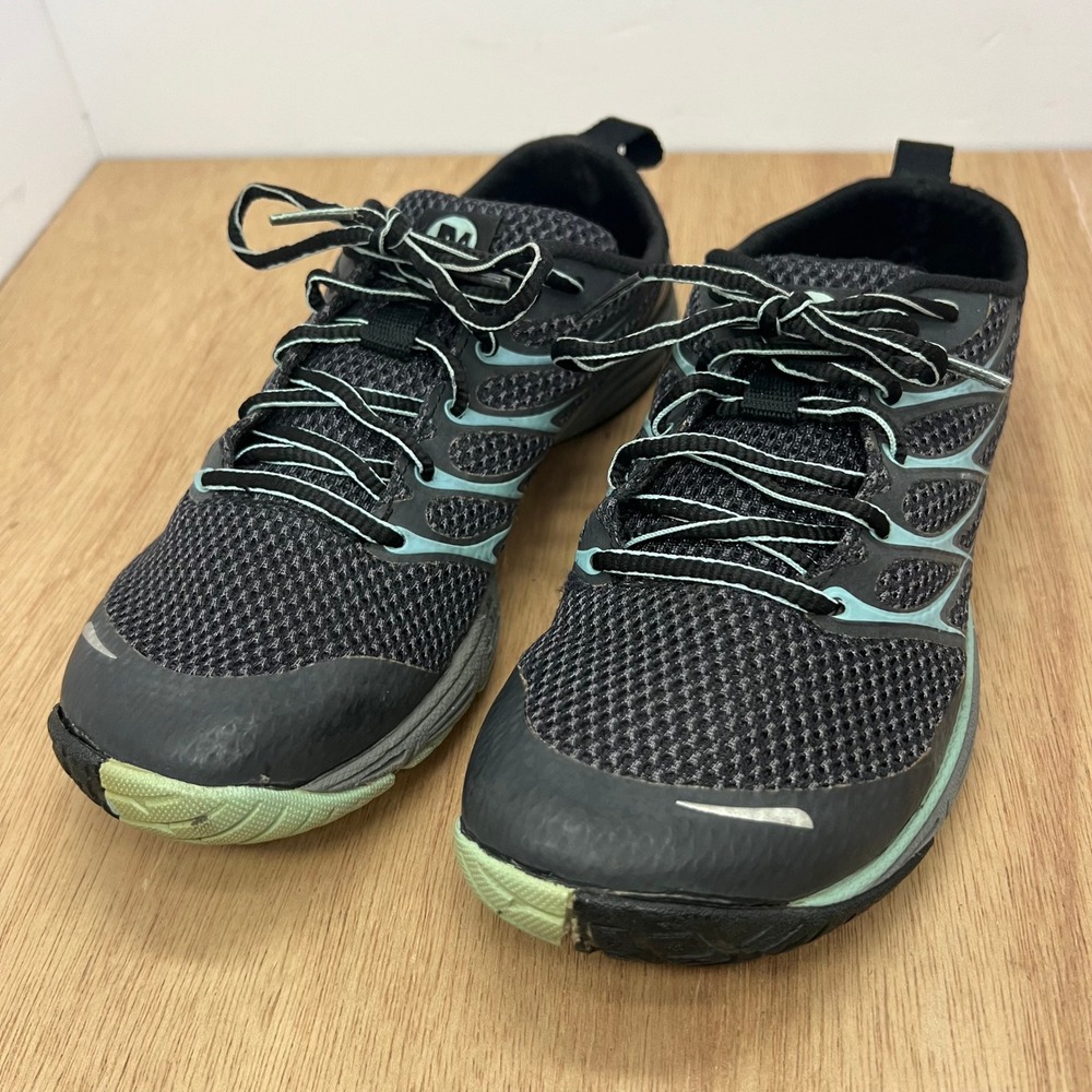 Merrell Bare Access Arc 4 Womens Size 6 Black Blue Trail Running Shoes J06246